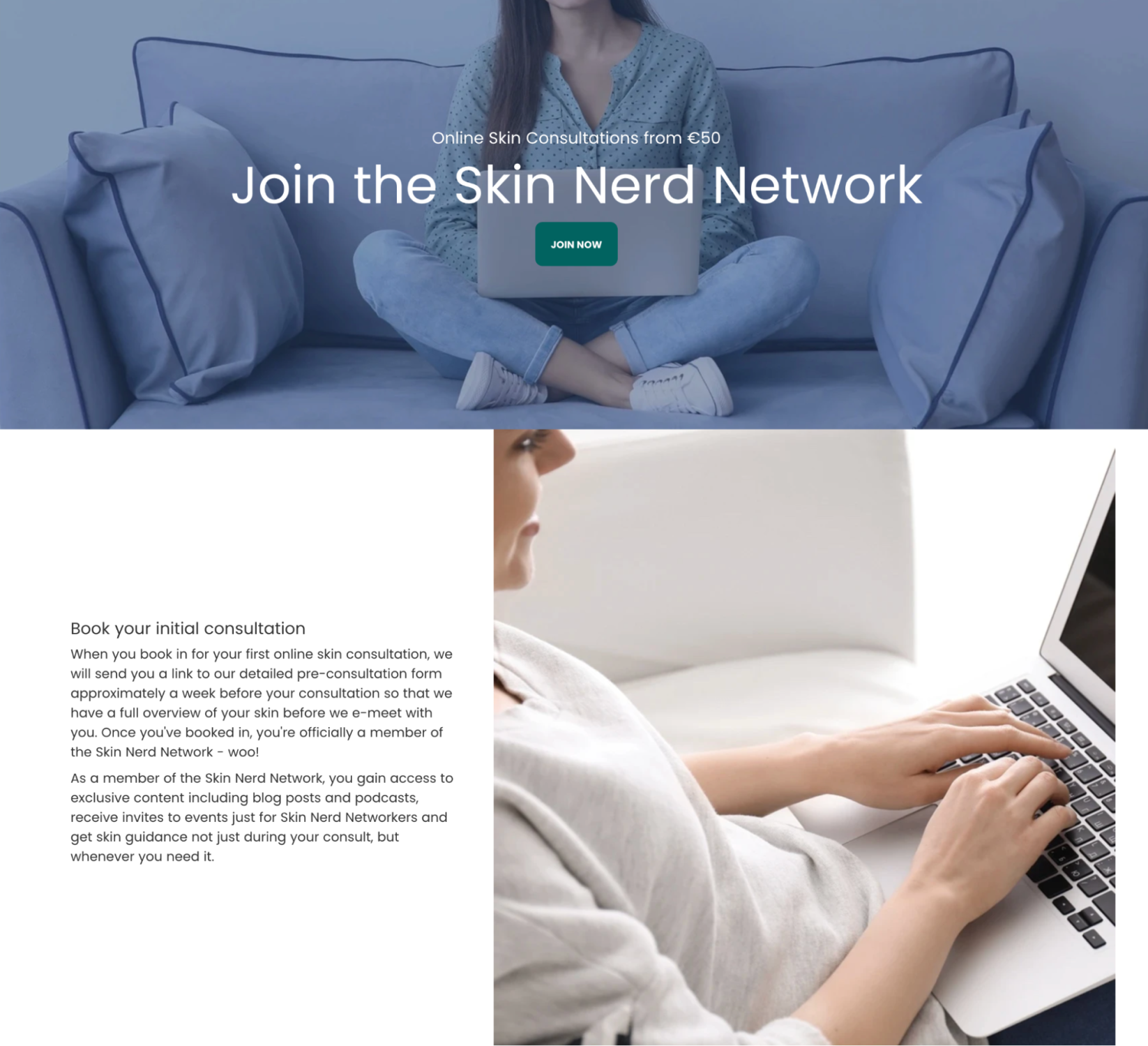 The Skin Nerd Network 提供在线皮肤咨询服务