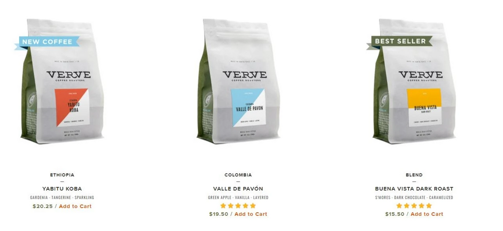 Verve_roasters 网站截图