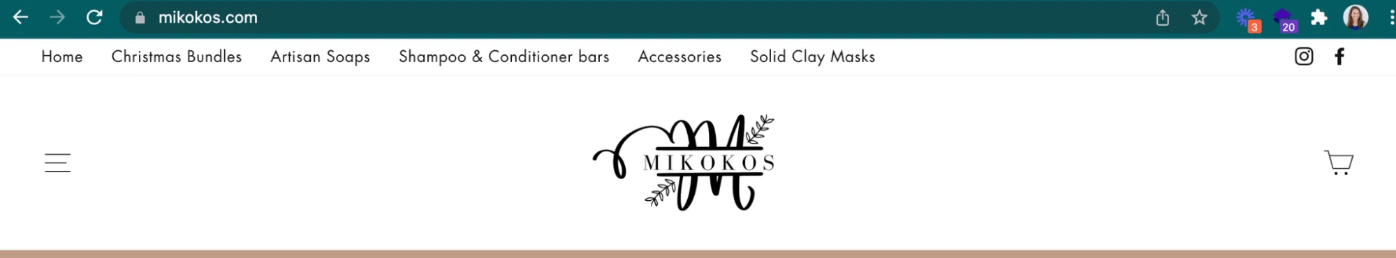 Shopify 商家 Mikokos 用 mikokos.com 作为域名