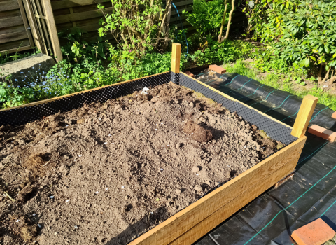 Building a Raised Garden Bed using a compact drill