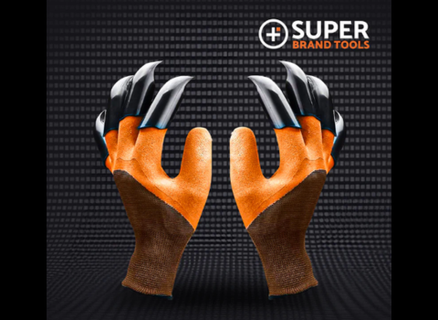 SuperClaws Garden gloves with claws from SuperBrand Tools