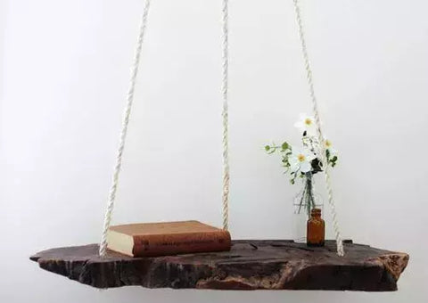DIY hanging table to give your home a beautiful and earthy touch.