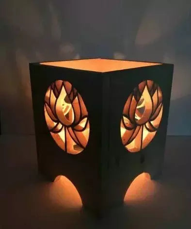 DIY wooden lantern as a creative woodworking project that you can do anytime.
