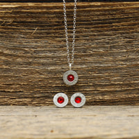 Birthstone Necklace & Earring Set - Pretty Hunter