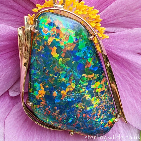 a vintage opal triplet pendant