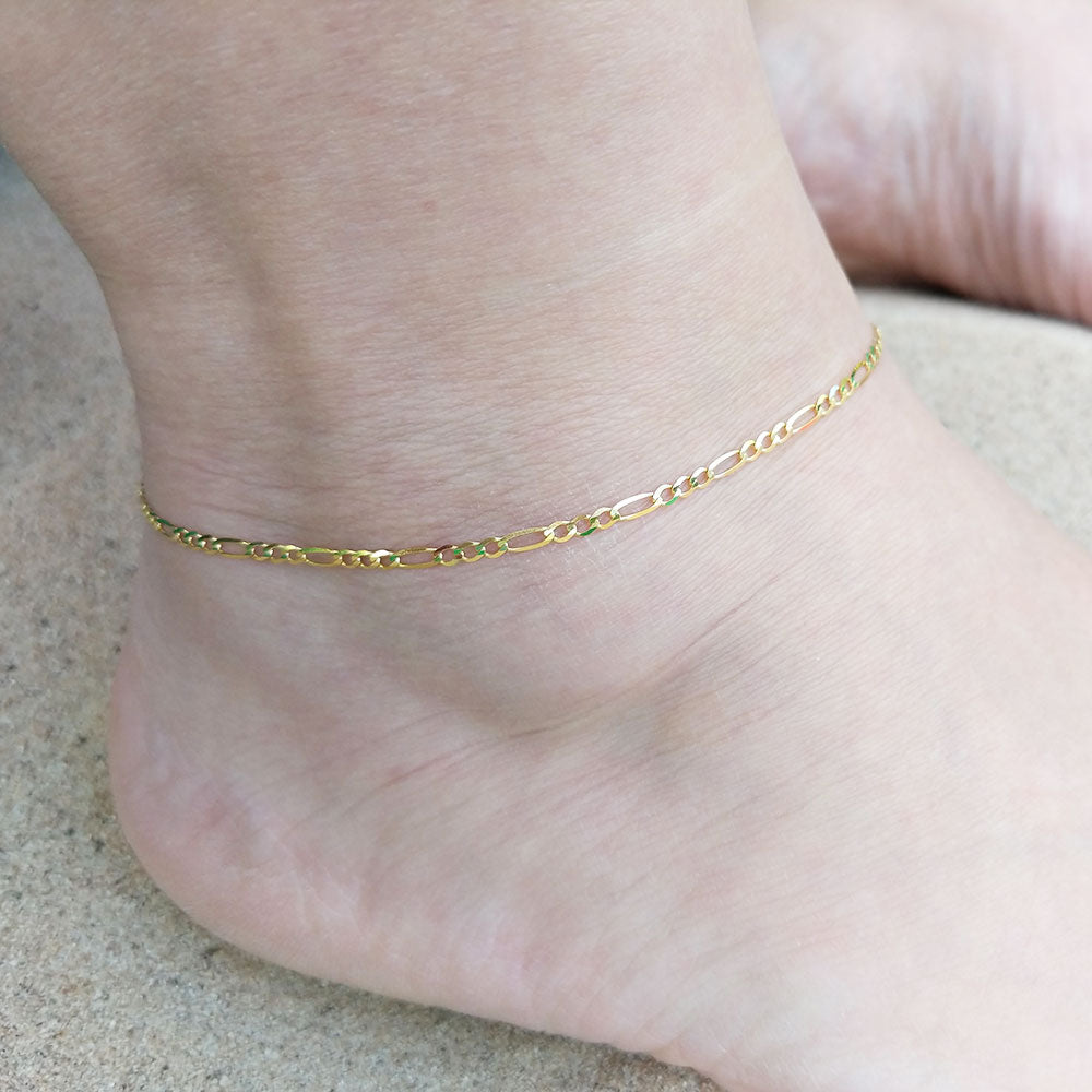 9ct gold anklet chain