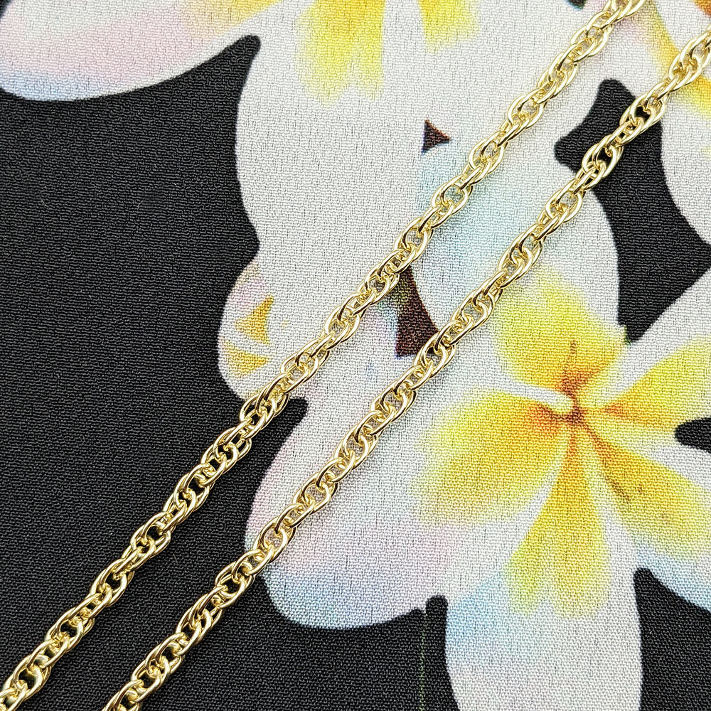 Adjustable Prince of Wales Chain 18 Inch-20 Inch in 9K Rose Gold