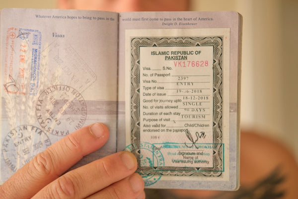 The old tourist visa sticker