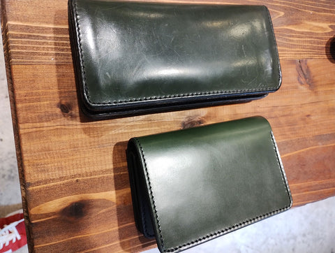 UK Bridle Green Long Wallet