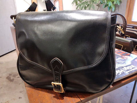 Horsehide Mail Bag Black