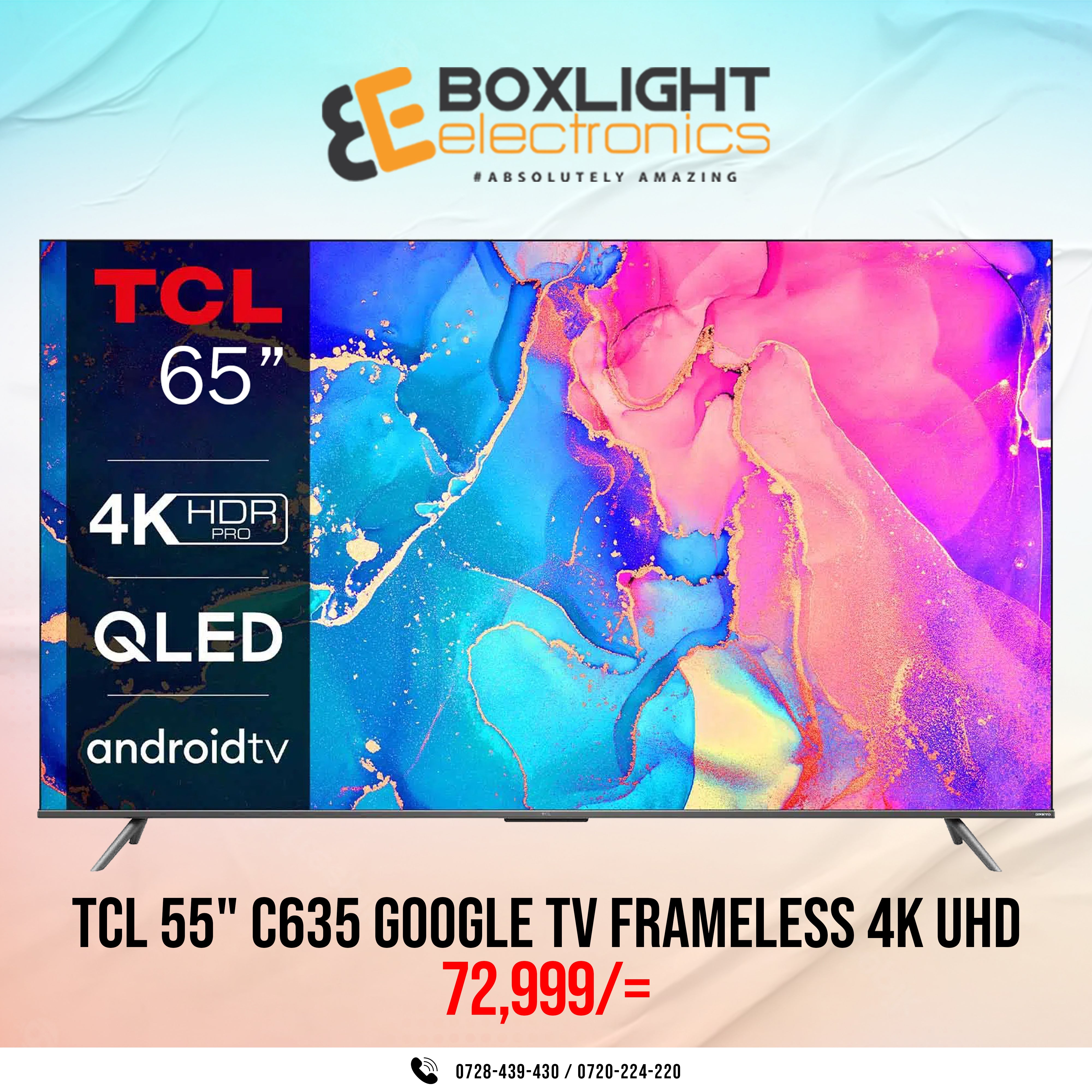 Buy TCL 65 4K UHD Smart Google TV, 65P635 PRO Online at Best Prices in  India - JioMart.