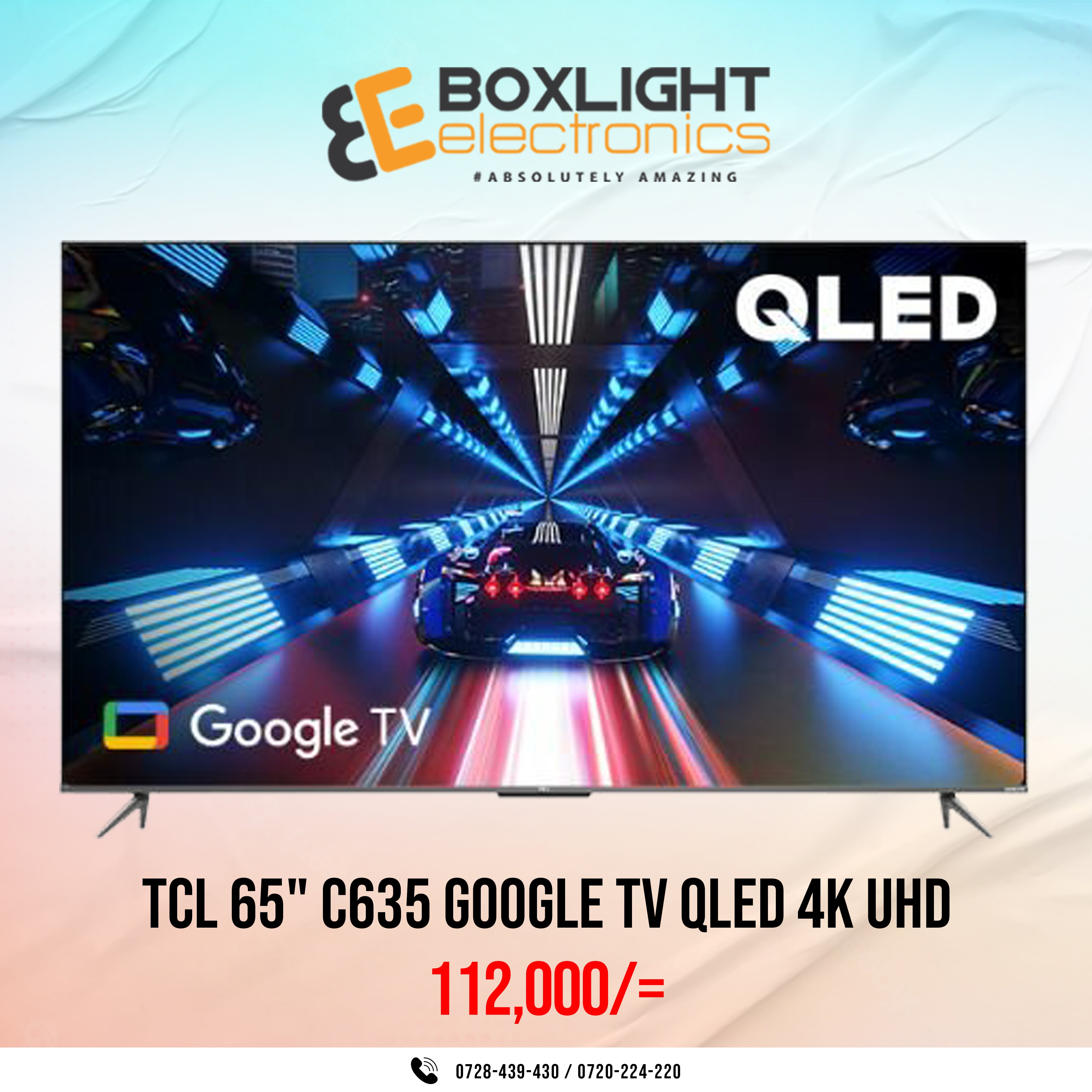 TV LED 65  TCL 65P635, LCD, 4K HDR TV, Google TV, Control por