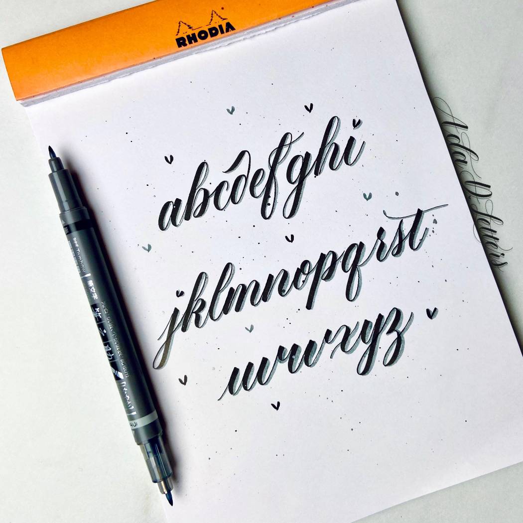 Brush lettering from Andra at Adadletters