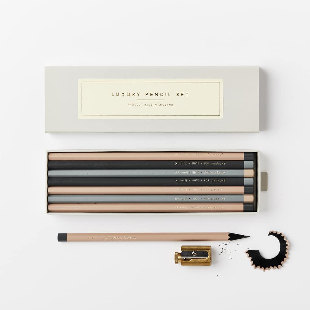 Luxury black wood pencil set from Katie Leamon