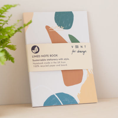 The Notes range notebooks from VENT for Change are a good example of 100% recycled notebooks