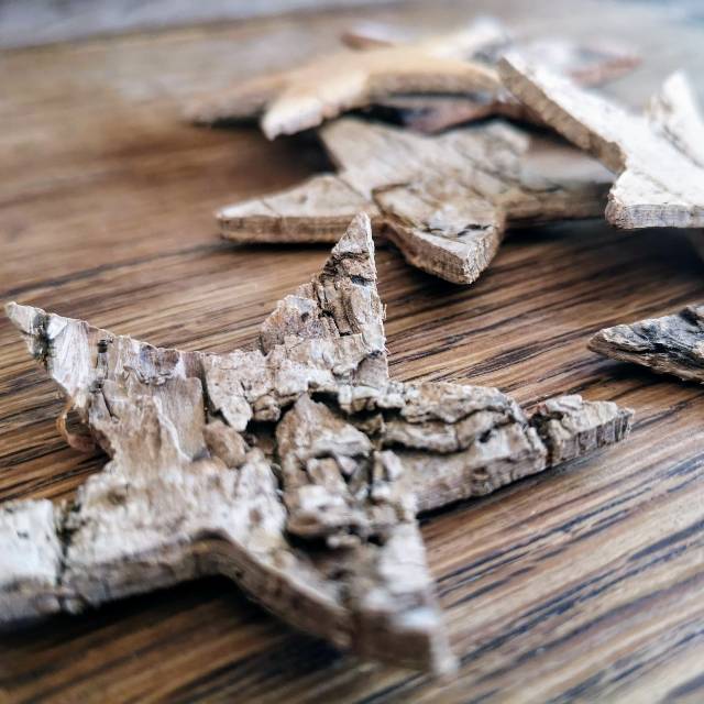 Birch bark stars from Seasons Green