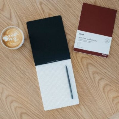 Karst notebooks are made from stone paper