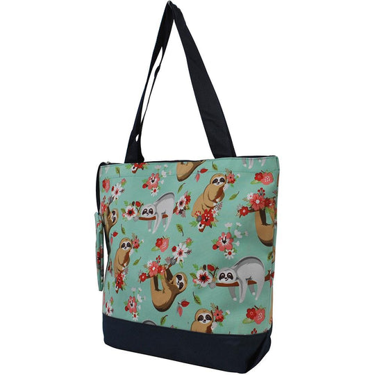 Happy Sloth Classic Tote Bag with Coin Purse
