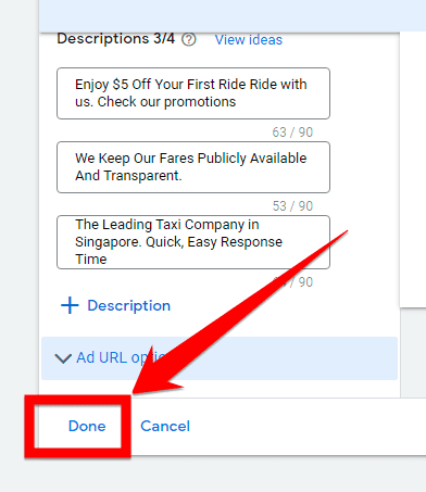 click done to complete RSA setup