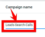 naming your google ads campaign