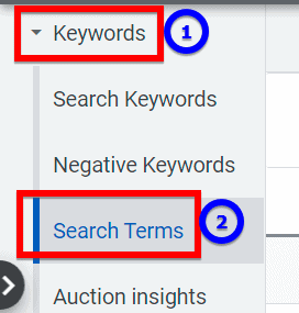 How to access your Google Search Terms report