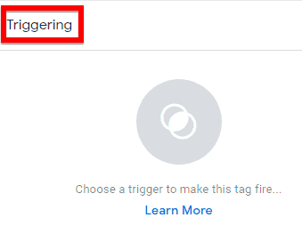 trigger to make a tag fire in google tag manager