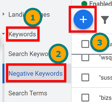 How to find your negative keywords in Google Ads