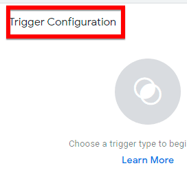 Configuring the trigger in GTM