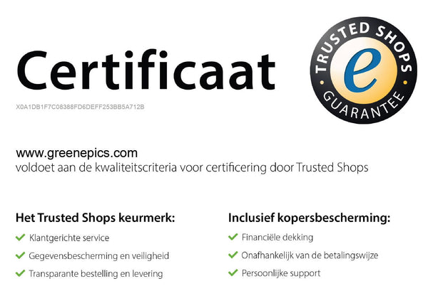 Trusted Shops certificaat GreenEpics