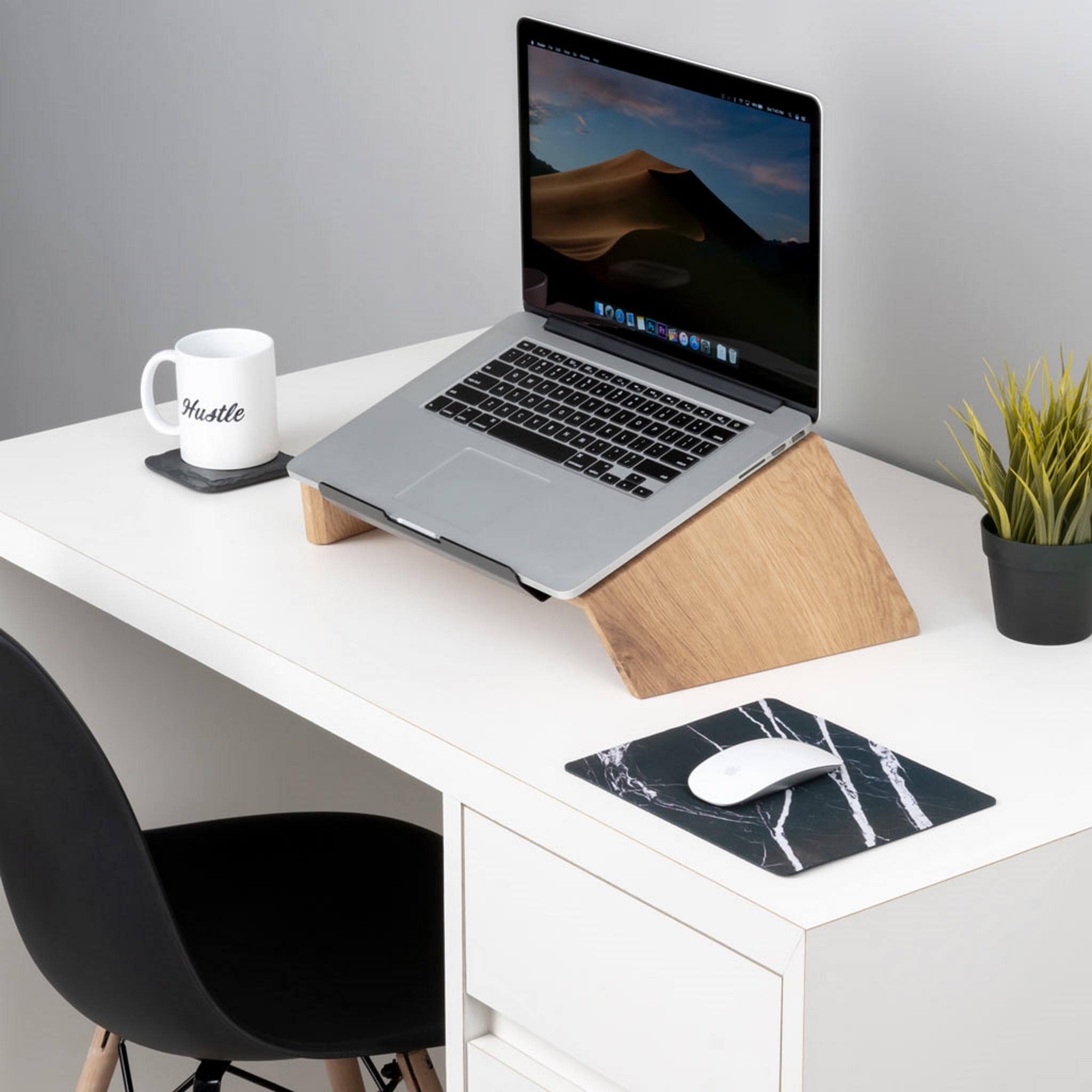Houten Laptop Standaard | Eiken hout | 40x26x14 by Oakywood – GreenEpics