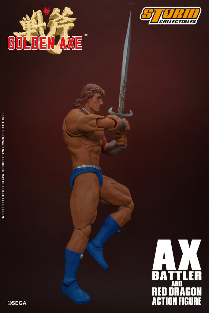 Ax Battler And Red Dragon Golden Axe Action Figure Storm Collectibles 9495