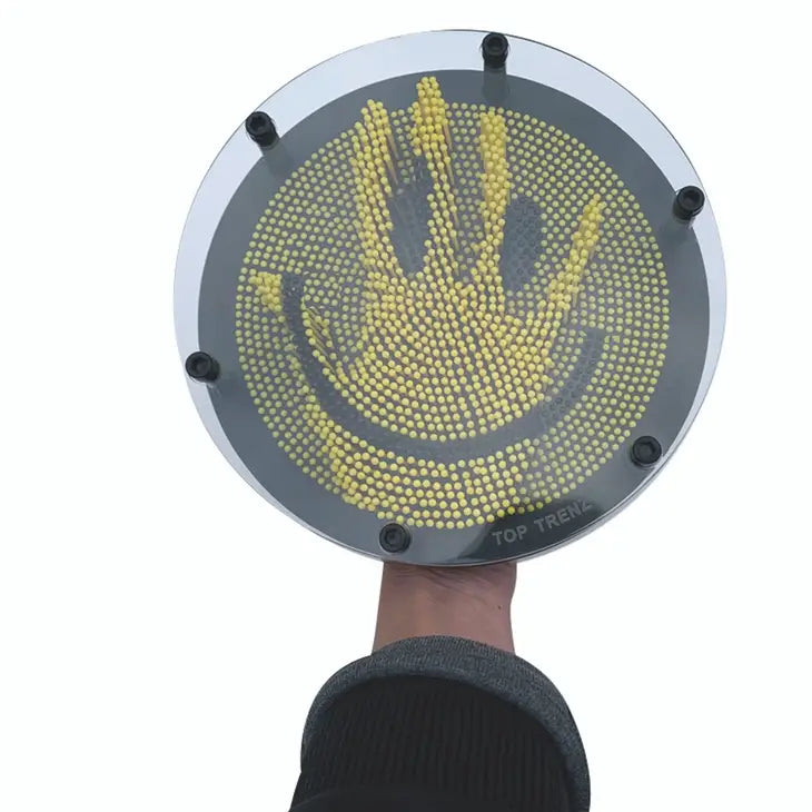 happy face pin and play