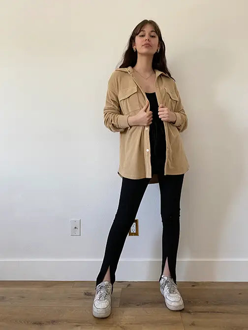 Super Soft Fleece Button-up Jacket