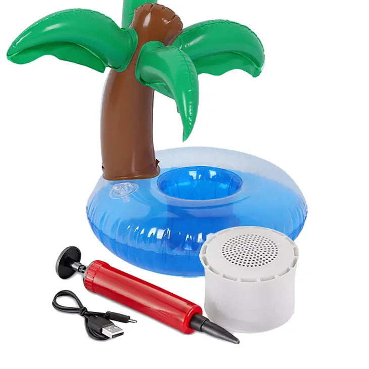 bluetooth floating speaker - palm tree