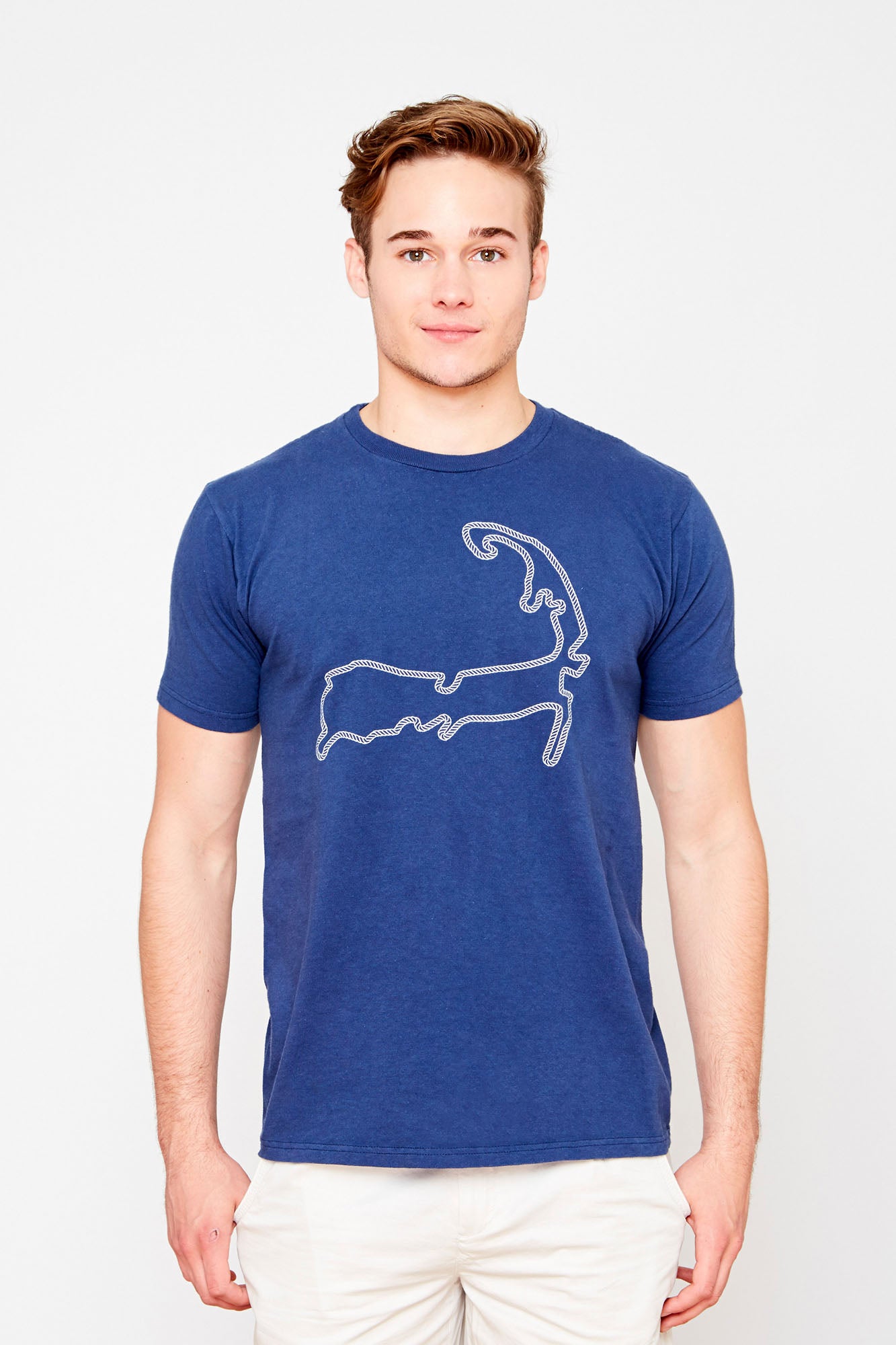 Cape Cod Rope Tee in Navy