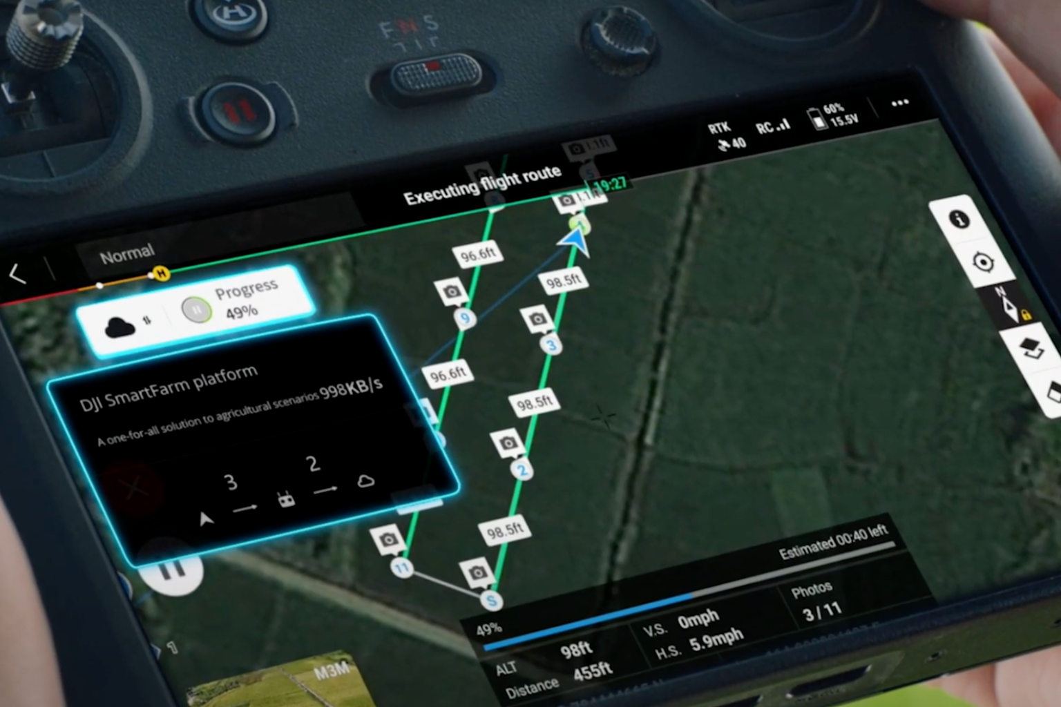 DJI-SmartFarm - Mavic 3M can perform automated field scouting - Skycrab blog