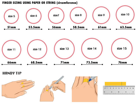 Ring Size Chart - Measure Your Ring Size Perfectly | Swagmat