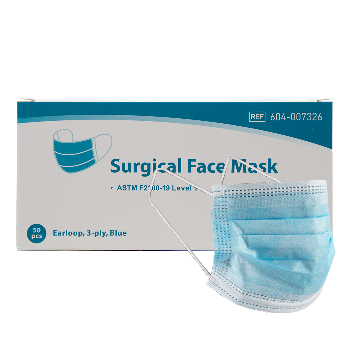 3 Ply Level 1 Face Masks - Case of 1,000