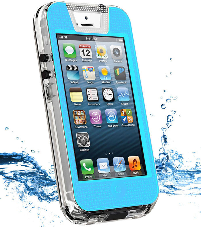 Maak het zwaar Fotoelektrisch Gezamenlijk iContact iPhone 5/5S Waterproof Case - Blue (IC-W503)