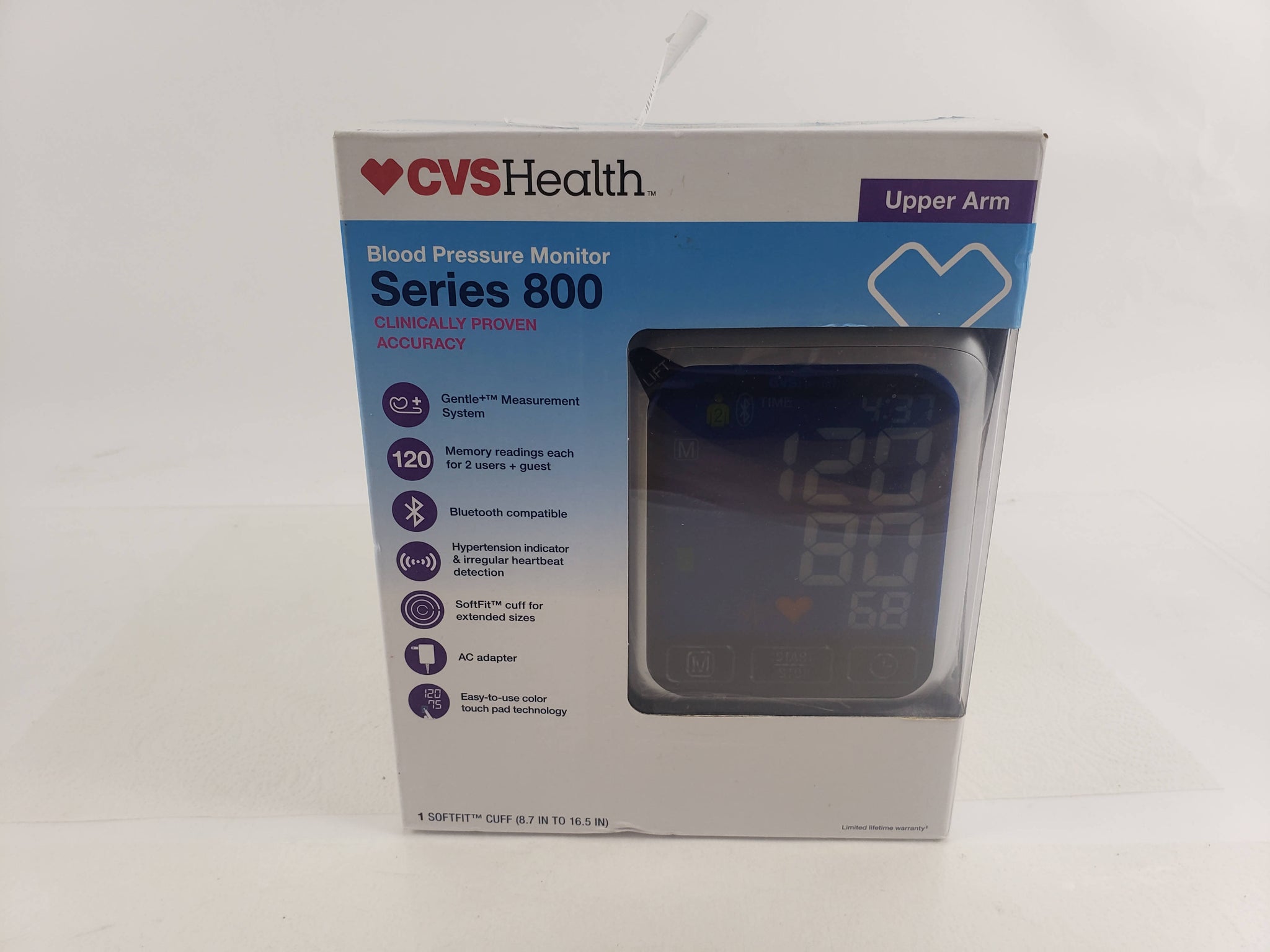 cvshealth series 800 upper arm blood pressure monitor