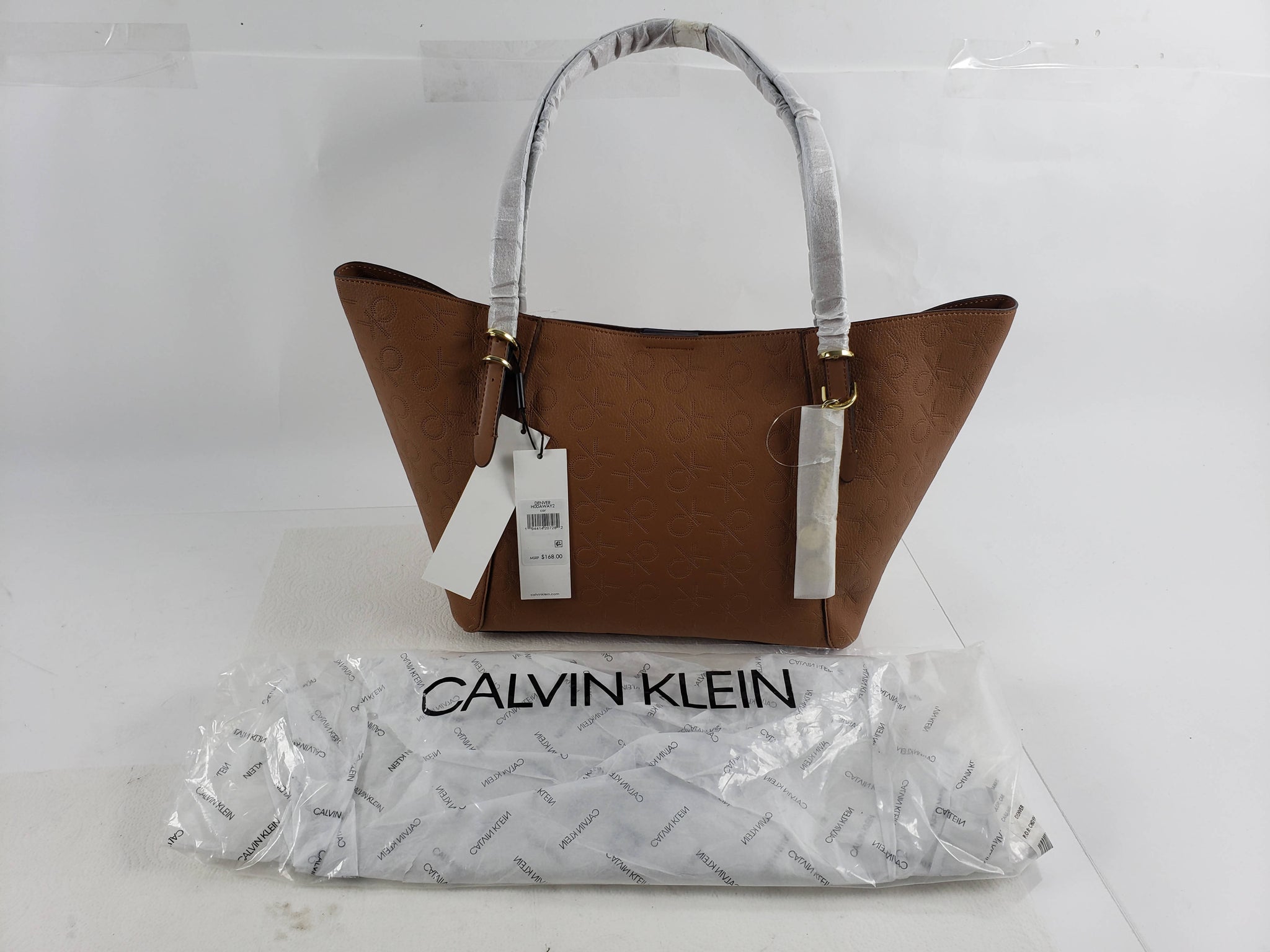 Calvin Klein Large Tote Bag Caramel Denver Hodaway 2 W/ Tags – Cash Cow  Storage