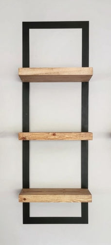 Metal Framed Floating Shelf – Wood River Iron Works
