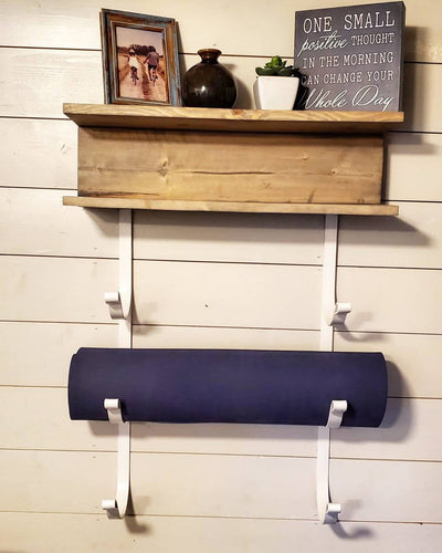 Yoga Mat Rack 2 Shelves – Wood River Iron Works