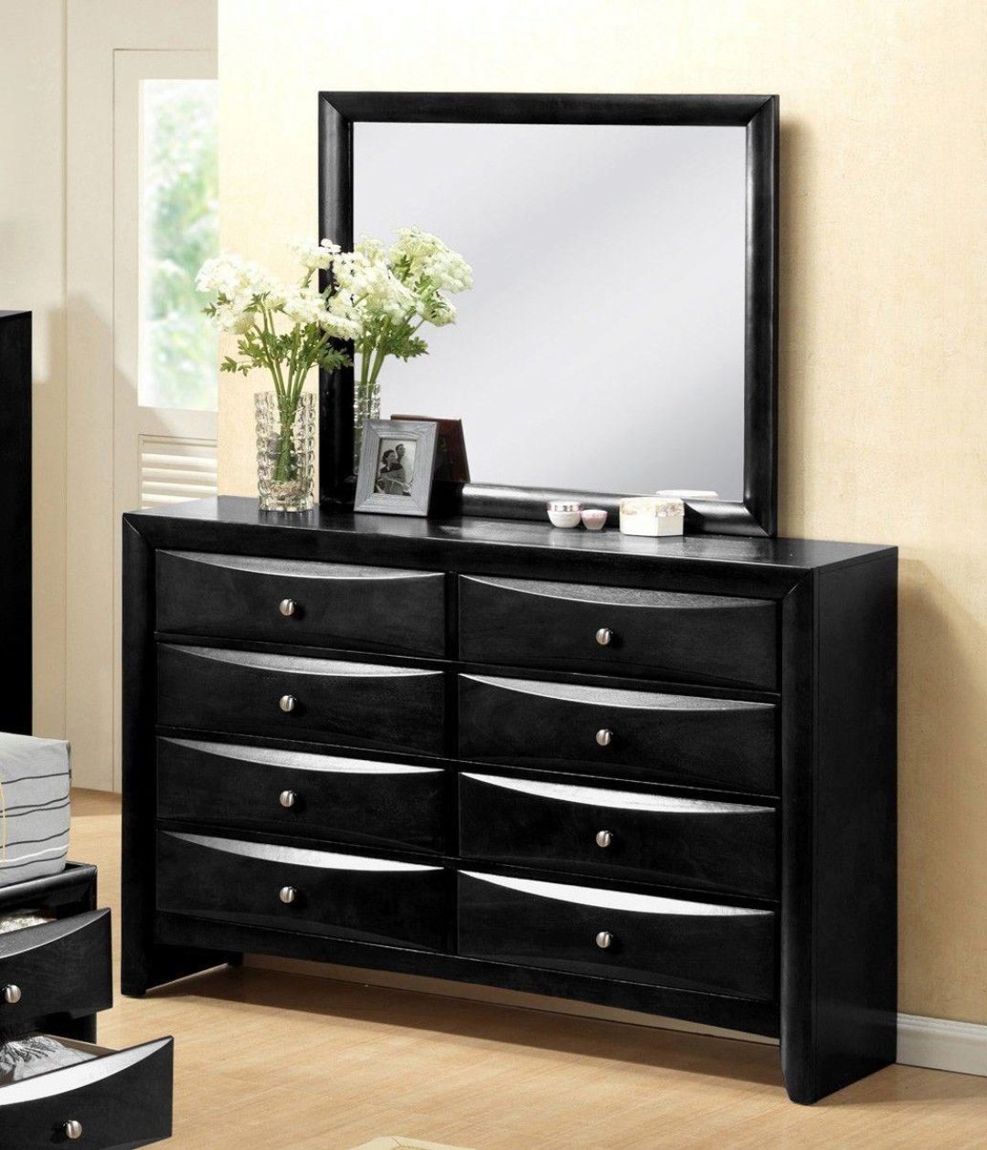 Emily Black Captain Bedroom Set Ph 0900