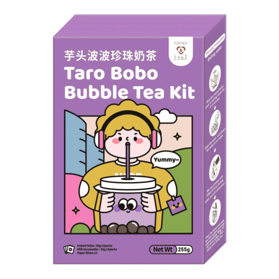 Tokimeki Bubble Tea Kit 3-pack - Strawberry 255g