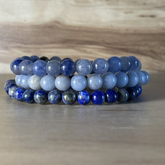 Throat Chakra Bracelet Stack