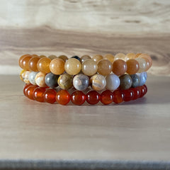 Sacral Chakra Bracelet Stack