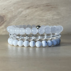 Crown Chakra Bracelet Stack