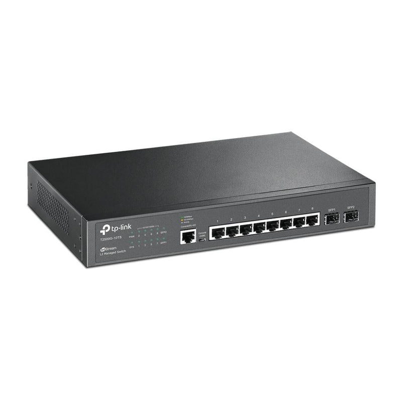 TP-Link JetStream 8-port Gigabit L2+ Managed Switch with 2 x SFP Ports NET-T2500G-10TS