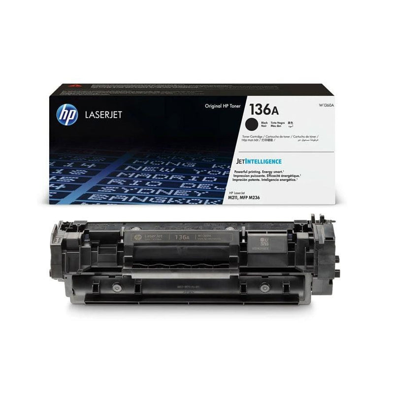 Hp 136a Black Toner Cartridge 1150 Pages Original W1360a Single Pack 7383